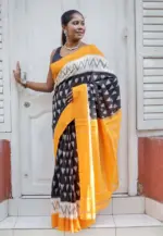 Scmg Shweta Linen Woven Ikkat Saree Collection - Image 7