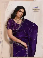 Sethnic Swayam Metallic Velvet Sequence Zari Work Saree Collection - Image 10