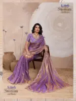Sethnic Swayam Metallic Velvet Sequence Zari Work Saree Collection - Image 24