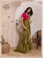 Sethnic Swayam Metallic Velvet Sequence Zari Work Saree Collection - Image 25