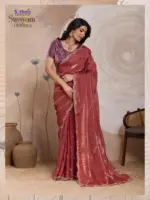 Sethnic Swayam Metallic Velvet Sequence Zari Work Saree Collection - Image 26