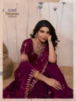 Sethnic Swayam Metallic Velvet Sequence Zari Work Saree Collection - Image 28