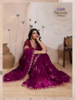 Sethnic Swayam Metallic Velvet Sequence Zari Work Saree Collection - Image 33