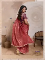 Sethnic Swayam Metallic Velvet Sequence Zari Work Saree Collection - Image 6