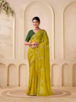 Shanta Modal Georgette Embroidery Zari Worked Saree Collection - Image 2