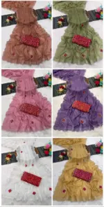 Star Women 6332 Modal Georgette Embellished Saree Collection - Image 3