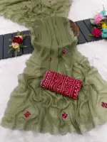 Star Women 6332 Modal Georgette Embellished Saree Collection - Image 4