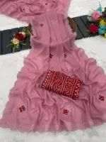 Star Women 6332 Modal Georgette Embellished Saree Collection - Image 6