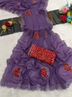 Star Women 6333 Modal Georgette Embellished Saree Collection - Image 3