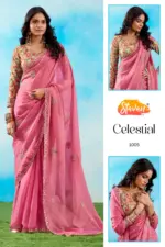 Stavan Celestial Fancy Embroidery Saree Collection - Image 4
