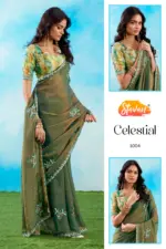 Stavan Celestial Fancy Embroidery Saree Collection - Image 6