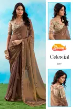 Stavan Celestial Fancy Embroidery Saree Collection - Image 7