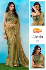 Stavan Celestial Fancy Embroidery Saree Collection - Image 8