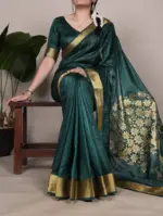 Taraa L 7903 Raw Silk Zari Worked Fancy Saree Collection - Image 3