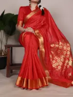 Taraa L 7903 Raw Silk Zari Worked Fancy Saree Collection - Image 6