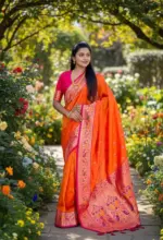 Vt 6079 T Banarasi Silk Meenakari Weaved Fancy Saree Collection - Image 2