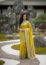 Vt 6079 T Banarasi Silk Meenakari Weaved Fancy Saree Collection - Image 3