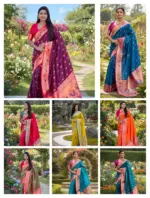Vt 6079 T Banarasi Silk Meenakari Weaved Fancy Saree Collection - Image 7