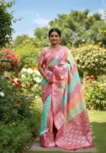 Vt 6080 T Soft Silk Zari Weaving Beautiful Premium Saree Collection - Image 4