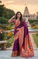 Vt 6081 T Soft Pethani Silk Zari Weaving Premium Saree Collection - Image 9