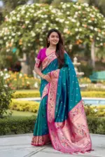 Vt 6082 T Soft Pethani Silk Zari Weaved Premium Saree Collection - Image 3