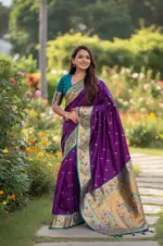 Vt 6082 T Soft Pethani Silk Zari Weaved Premium Saree Collection - Image 4