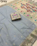 Vt 6084 T Khadi Row Silk Zari Weaving Saree Collection - Image 12