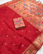 Vt 6084 T Khadi Row Silk Zari Weaving Saree Collection - Image 3