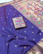 Vt 6084 T Khadi Row Silk Zari Weaving Saree Collection - Image 4