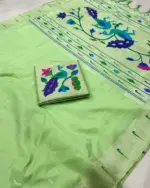 Vt 6085 T Khadi Raw Silk Zari Weaving Saree Collection - Image 3