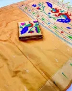 Vt 6085 T Khadi Raw Silk Zari Weaving Saree Collection - Image 5