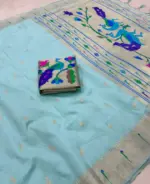 Vt 6085 T Khadi Raw Silk Zari Weaving Saree Collection - Image 7