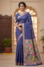 Vt 6086 T Soft Muga Cotton Paithani Saree Collection - Image 11