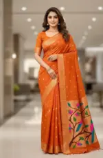Vt 6086 T Soft Muga Cotton Paithani Saree Collection - Image 12