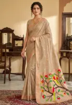 Vt 6086 T Soft Muga Cotton Paithani Saree Collection - Image 2