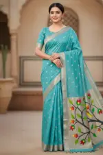 Vt 6086 T Soft Muga Cotton Paithani Saree Collection - Image 8