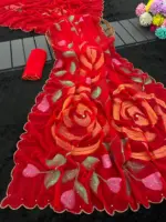 Vt 755 T Georgette Printed Festival Wear Saree - Image 4