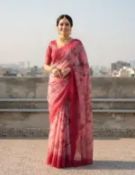 Vt 820 T Premium Gold Simmar Silk Printed Saree