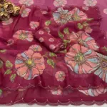 Vt 821 T Soft Tabby Organza Sequence Saree - Image 3