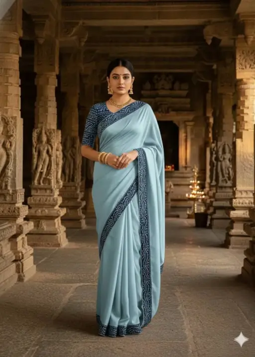 WMS Vol 143 Georgette Bandhej Border Wholesale