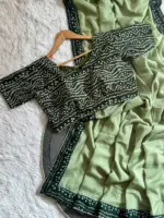 WMS Vol 143 Georgette Bandhej Border Wholesale - Image 2