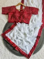 WMS Vol 143 Georgette Bandhej Border Wholesale - Image 3