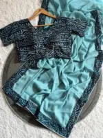 WMS Vol 143 Georgette Bandhej Border Wholesale - Image 8