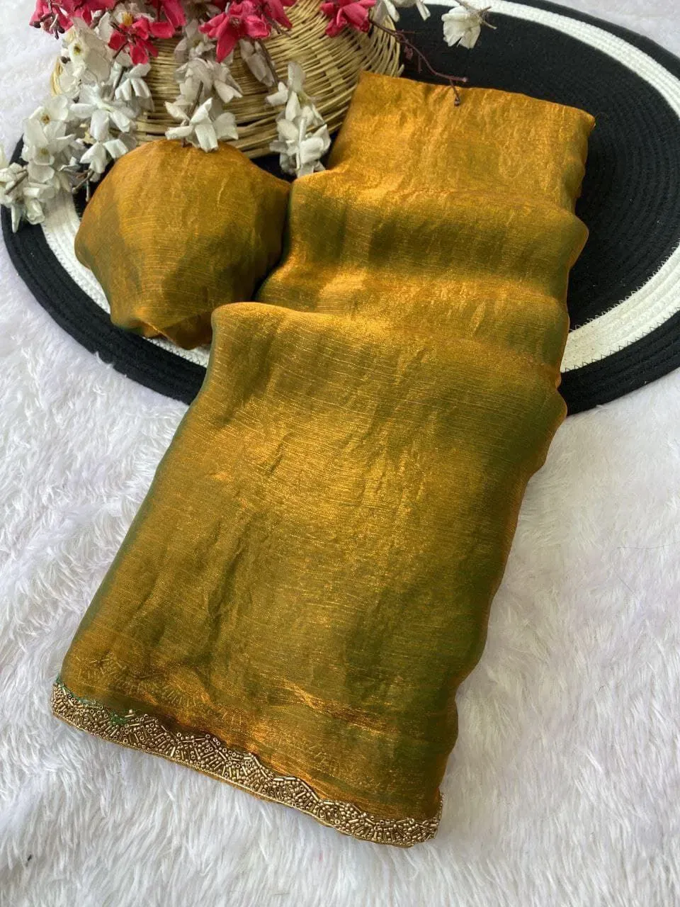 Aab Apsara Chiffon with Beads Handwork Fancy Saree Collection Aab Apsara Chiffon with Beads Handwork Fancy Saree Collection - Image 1