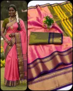 Aab Khan Football Kanchivaram Silk with Zari Pattern Saree Collection - Image 4