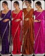 Aab Ranglila Rangoli Silk with Embroidered Fancy Saree Collection - Image 2