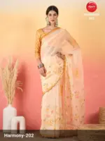 Apple Harmony Vol 2 Organza Printed Designer Saree - Image 4