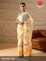 Apple Harmony Vol 2 Organza Printed Designer Saree - Image 5