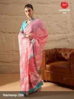 Apple Harmony Vol 2 Organza Printed Designer Saree - Image 6