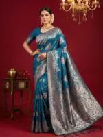 Ast Aadya Silk Vol 1 Silk Blend with Tassels Work Festive Wear Saree Collection - Image 6